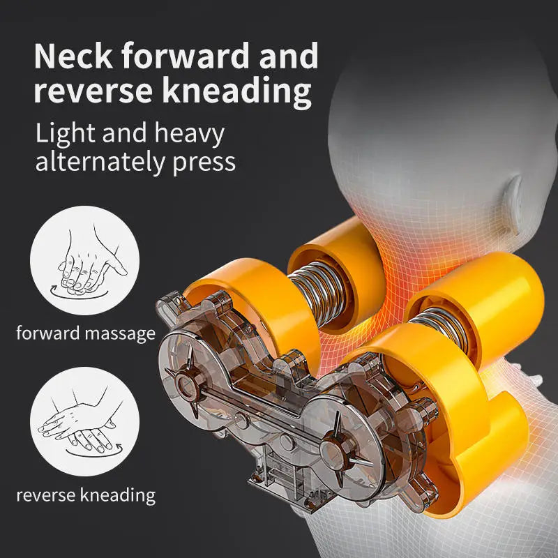 Portable Electric Massage Chair Pad , Deep Kneading, Heat Therapy, Vibration for Home & Office