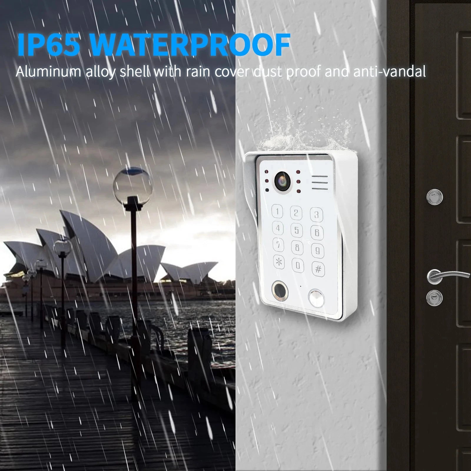 1080P Video Doorphone with Fingerprint & App Unlock