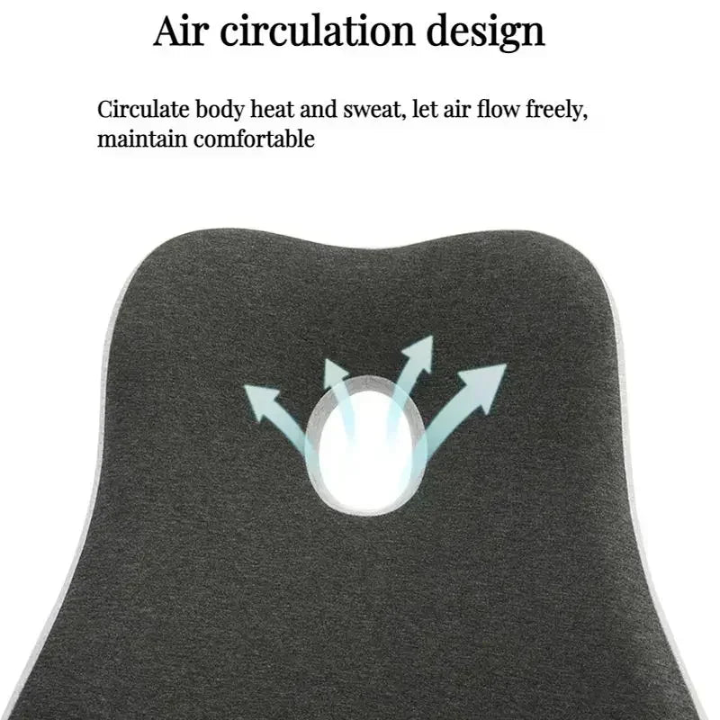 2-in-1 Orthopedic Seat & Lumbar Cushion – Magnetic Bamboo Charcoal Core, Ergonomic Support