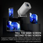 Wireless HD Gaming Projector with Controllers, 64GB Card & WiFi