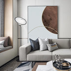 Vertical Rectangle Canvas Wall Art Luxury Abstract Decoration for Home or Cafe