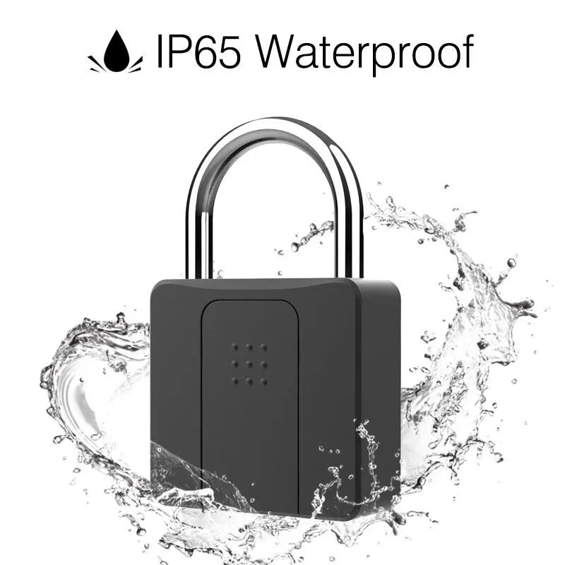 Bluetooth Fingerprint Padlock with App Control & Mechanical Key Backup