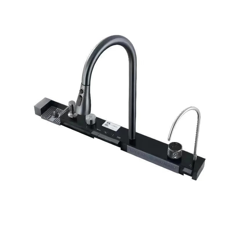 Pull-Out Kitchen Faucet with 360° Swivel and Single Handle Design Stainless Steel