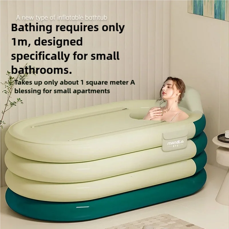 Inflatable Adult Bath Tub with R1.4M Foot Pump
