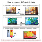 15.6" Portable 1080p Touchscreen Monitor with Built-in Speakers