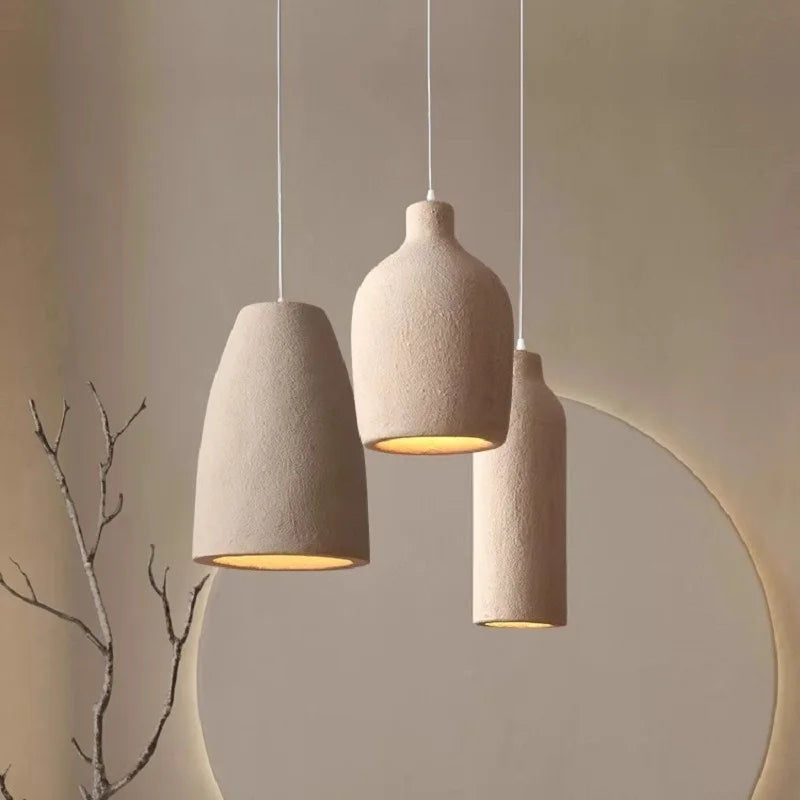 Nordic 7W Resin Ceiling Chandelier for Living Rooms