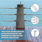 10-Pack Marine-Grade Wire Balustrade Kit with Turnbuckles