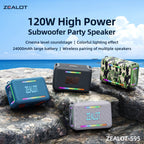 Portable Outdoor Speaker with 12H Playtime and Dual Pairing
