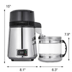 750W Home Water Distiller Machine 4L Pure Water Maker with Auto Shut-Off