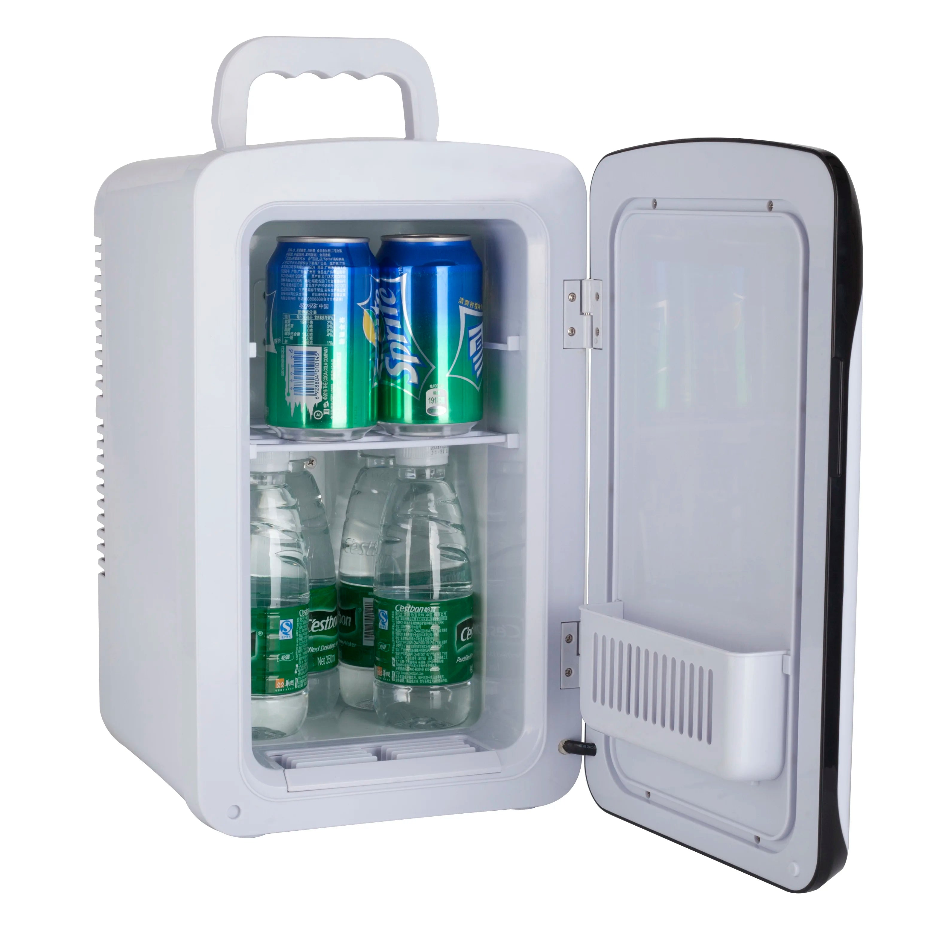 10L White Portable Fridge – Bedroom, Office, Car Cooling