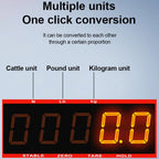 125kg Digital Hanging Scale with LED Display & Remote Control