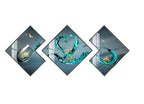 Decorative Canvas Wall Art Prints Modern Style Triptych for Living Room or Dining Space