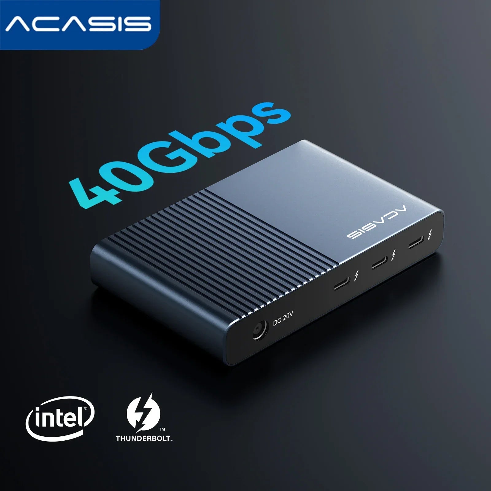 40Gbps Thunderbolt 4 Docking Station with 6 Ports