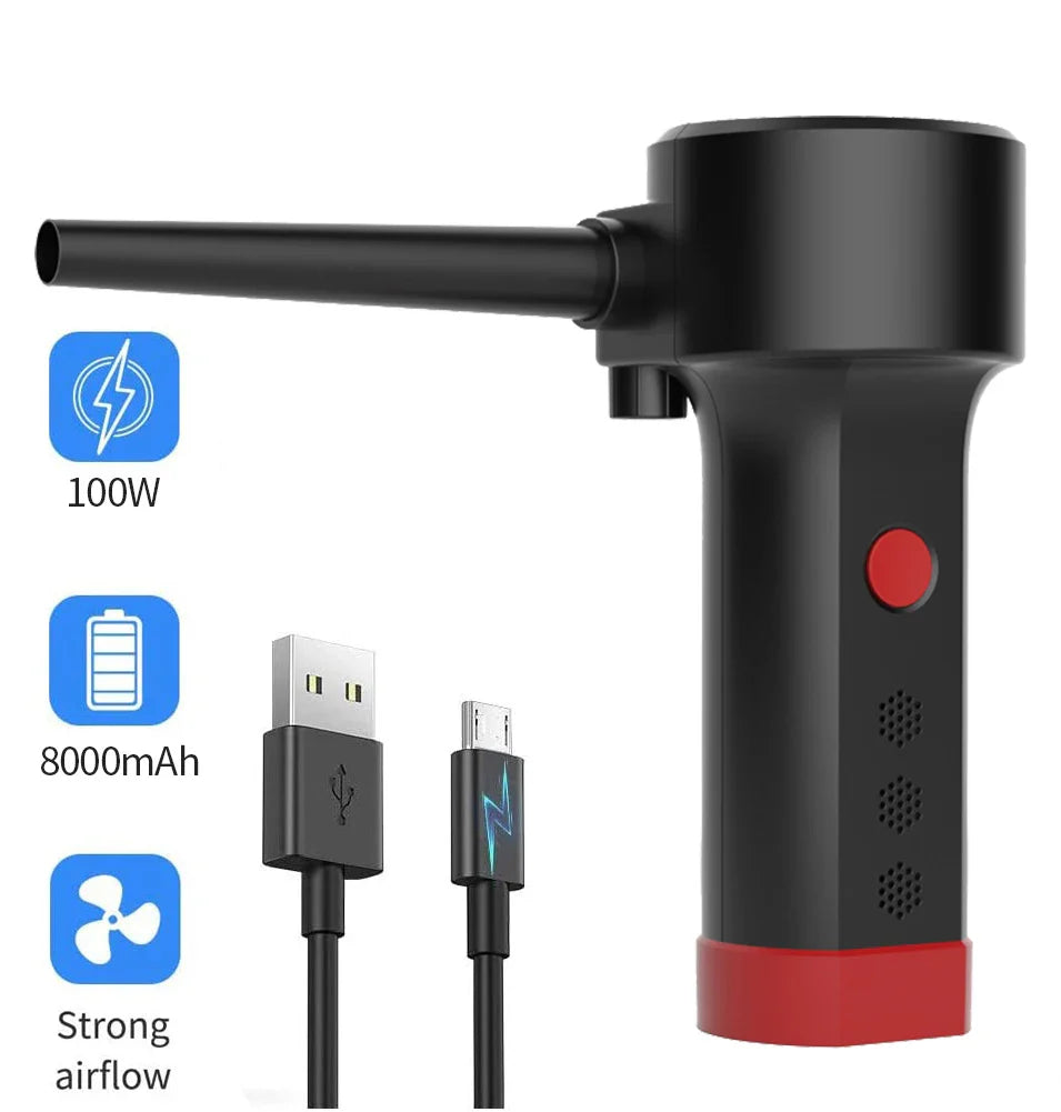 500W Rechargeable Air Blower for Laptop, Keyboard & Electronics Dust