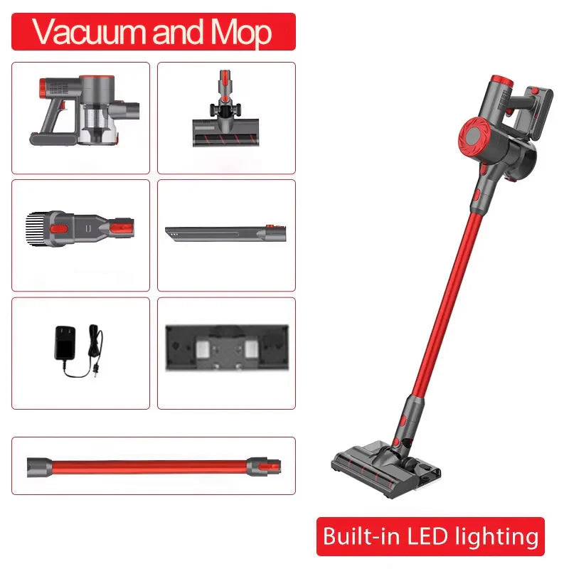 2-in-1 Wireless Vacuum and Mop with 40-Min Runtime