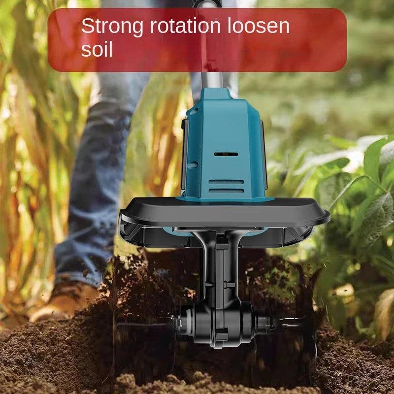 Portable Electric Rotary Tiller for Home Gardening Tasks 2