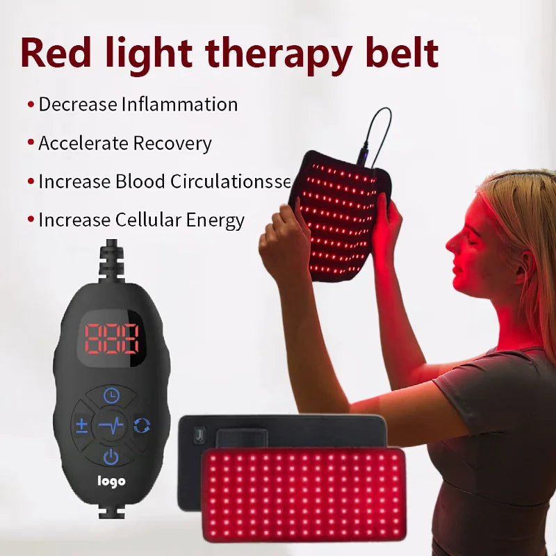 Portable Infrared Red Light Therapy Belt for Back & Waist Relief