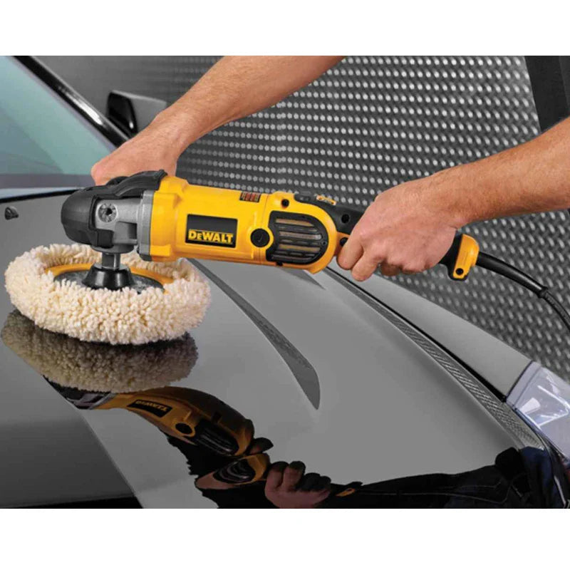 180mm Variable Speed Car Polisher for Waxing & Detailing DWP849X