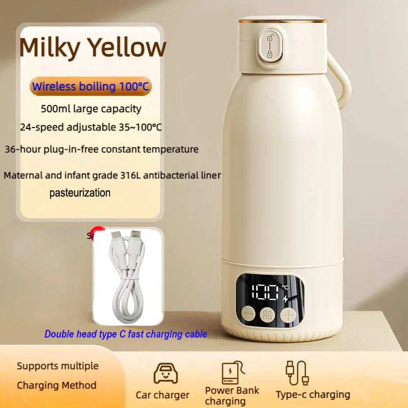 Rechargeable Electric Kettle 17400mAh with Temperature Control