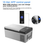 12V/24V Portable Mini Car Fridge Freezer 15L/20L for Camping, Travel & Outdoor Use