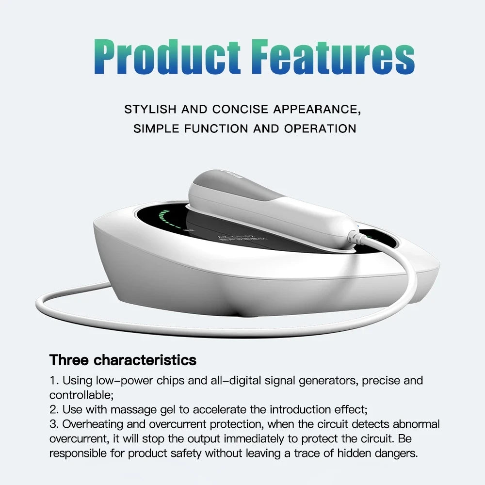 1MHz Ultrasound Pain Relief Machine with Adjustable Intensity & Timer Home Use