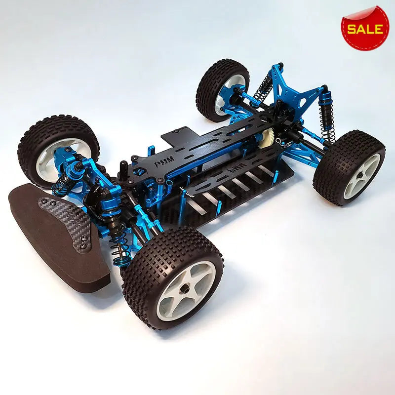 1:10 4WD RC Drift Car Kit with Carbon Fiber Frame & Alloy Parts – DIY Build