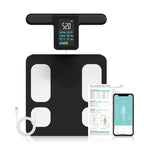 Digital Bathroom Scale with 8 Electrodes & USB Charging