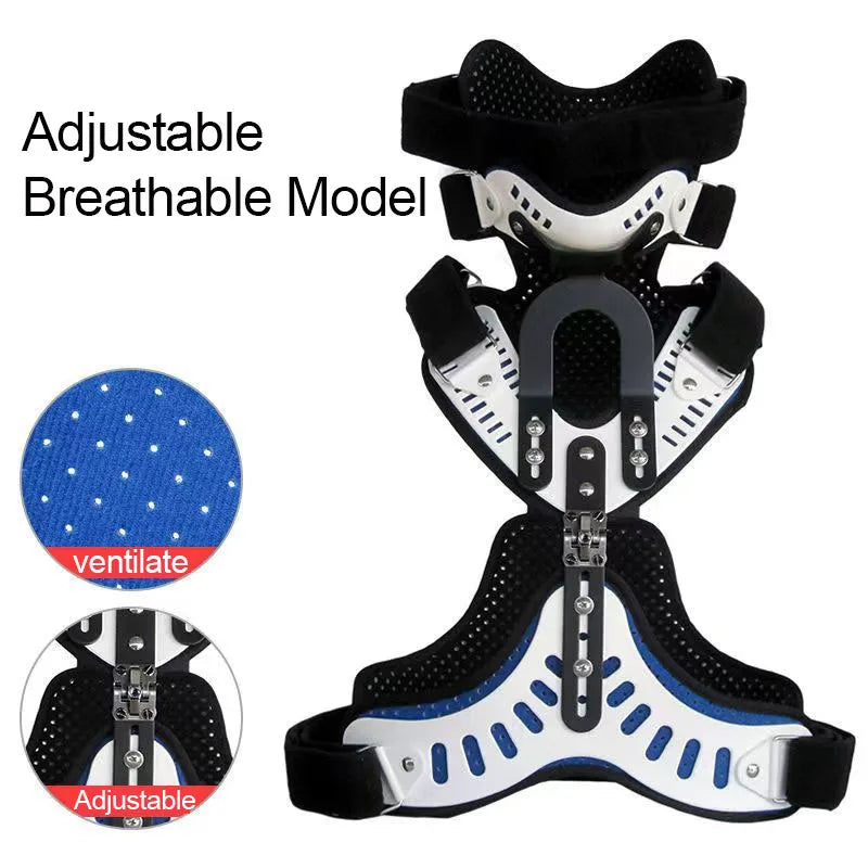 Medical Neck Posture Corrector – Adjustable Head & Chest Support Upgraded Version