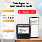 Compact Bluetooth Thermal Sticker Printer for Business