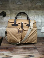 Retro Canvas Travel Bag 40x32x9cm with Zipper Closure