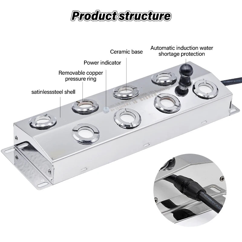 10/12 Head Ultrasonic Humidifier Fogger Plate for Greenhouses & Indoor Gardening