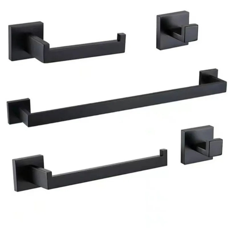 Bathroom Hardware Set, 60cm Towel Bar, Paper Holder