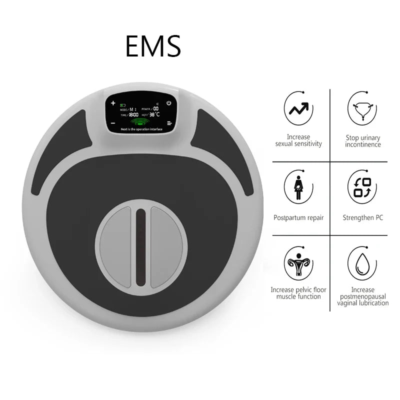 Rechargeable EMS Pelvic Floor Stimulator Chair – Black– Home Use
