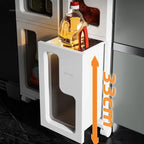 16cm-1-Layer Ultra-Narrow Plastic Storage Cabinet with Wheels
