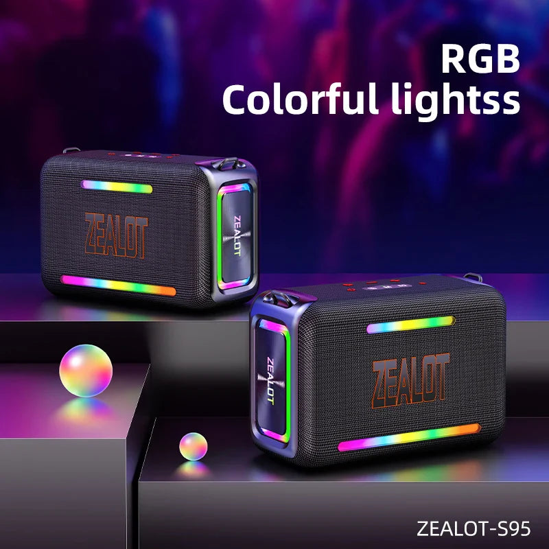 Portable Outdoor Speaker with 12H Playtime and Dual Pairing