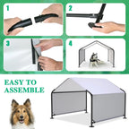 Foldable Outdoor Dog Tent – Waterproof Oxford Fabric, Black-S
