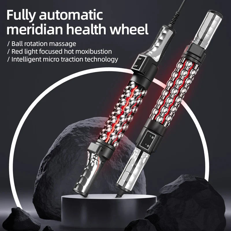 Heated Red Light Body Massager with 360° Roller – AU Adapter