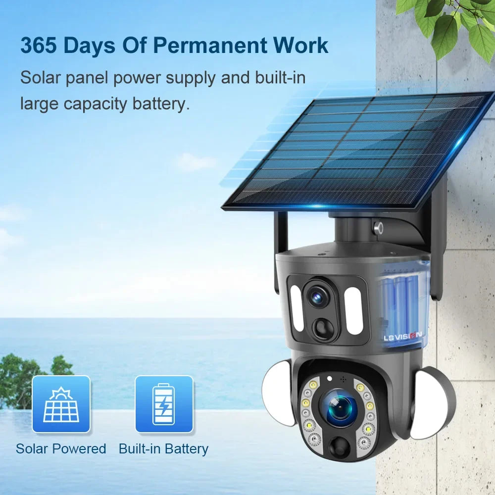 Outdoor 4G Security Camera 4K with Smart Tracking