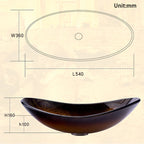 Creative Ingot-Style Glass Washbasin for Modern Bathrooms
