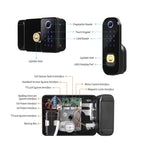 Smart Outdoor Gate Lock with WiFi, Fingerprint & Keypad Access