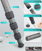 Professional 32.5mm Bowl Tripod for DSLR and Video