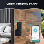 Smart Fingerprint Door Lock with Multiple Unlock Methods & Low Battery Alarm