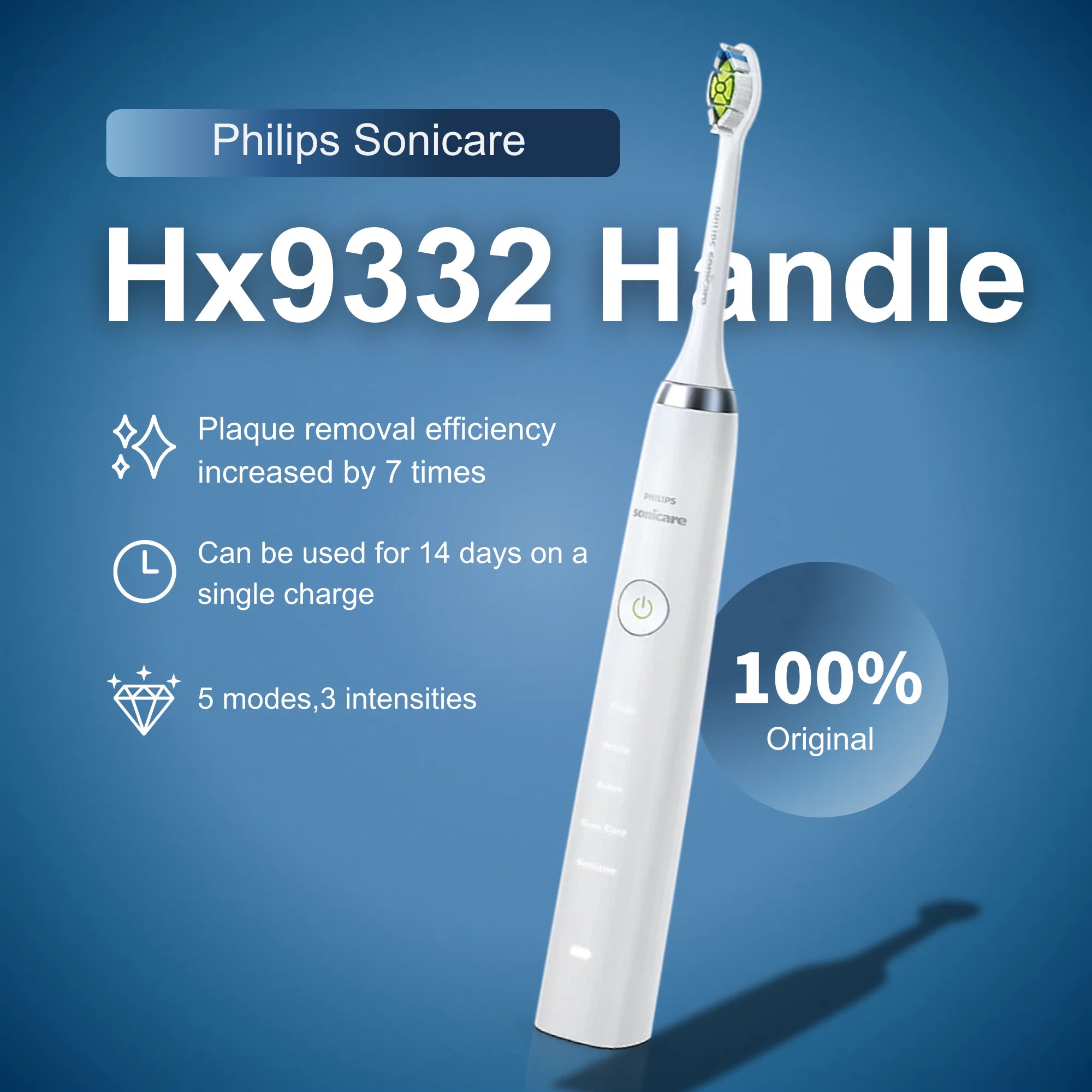 Rechargeable Sonic Electric Toothbrush with Deep Clean & Timer