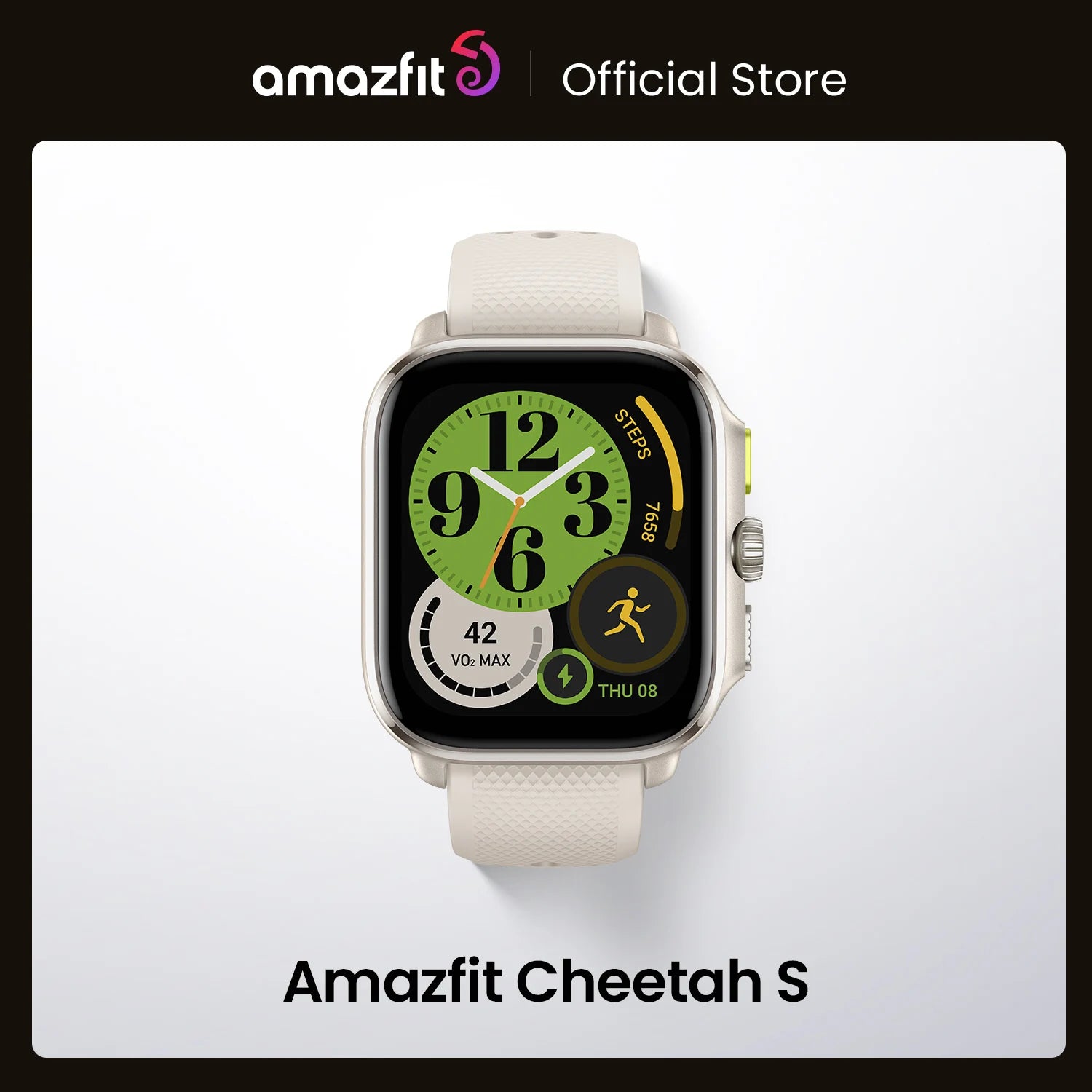 1.75" AMOLED Fitness Smartwatch with Heart Rate & Sleep Tracker – Amazfit Cheetah 44mm