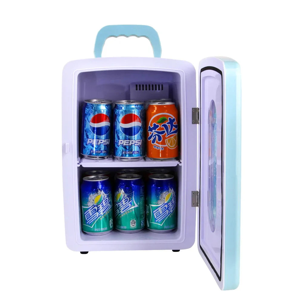 12L Portable Mini Fridge Cooler & Warmer for Car and Home – Blue