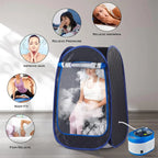 Full Size Steam Sauna Set Coffee Colour with Extra Accessories
