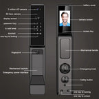 Outdoor Waterproof Smart Door Lock with Face & Fingerprint