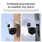10MP Dual Lens Outdoor PTZ Camera with AI Detection