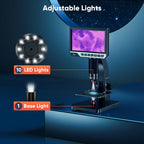 1080p Biological Microscope 2000X with LCD Display No Remote Control