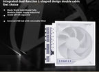 1000W Full Modular Power Supply with Gold Efficiency for Desktops - White